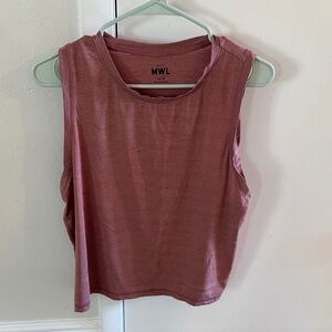 Women's Pink madewell muscle tank athletic